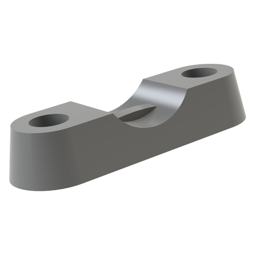 Cable Clamp Two-Sided Fastening Ø 4.5 | Hole Ø 3.7 | PA 6.6 gray